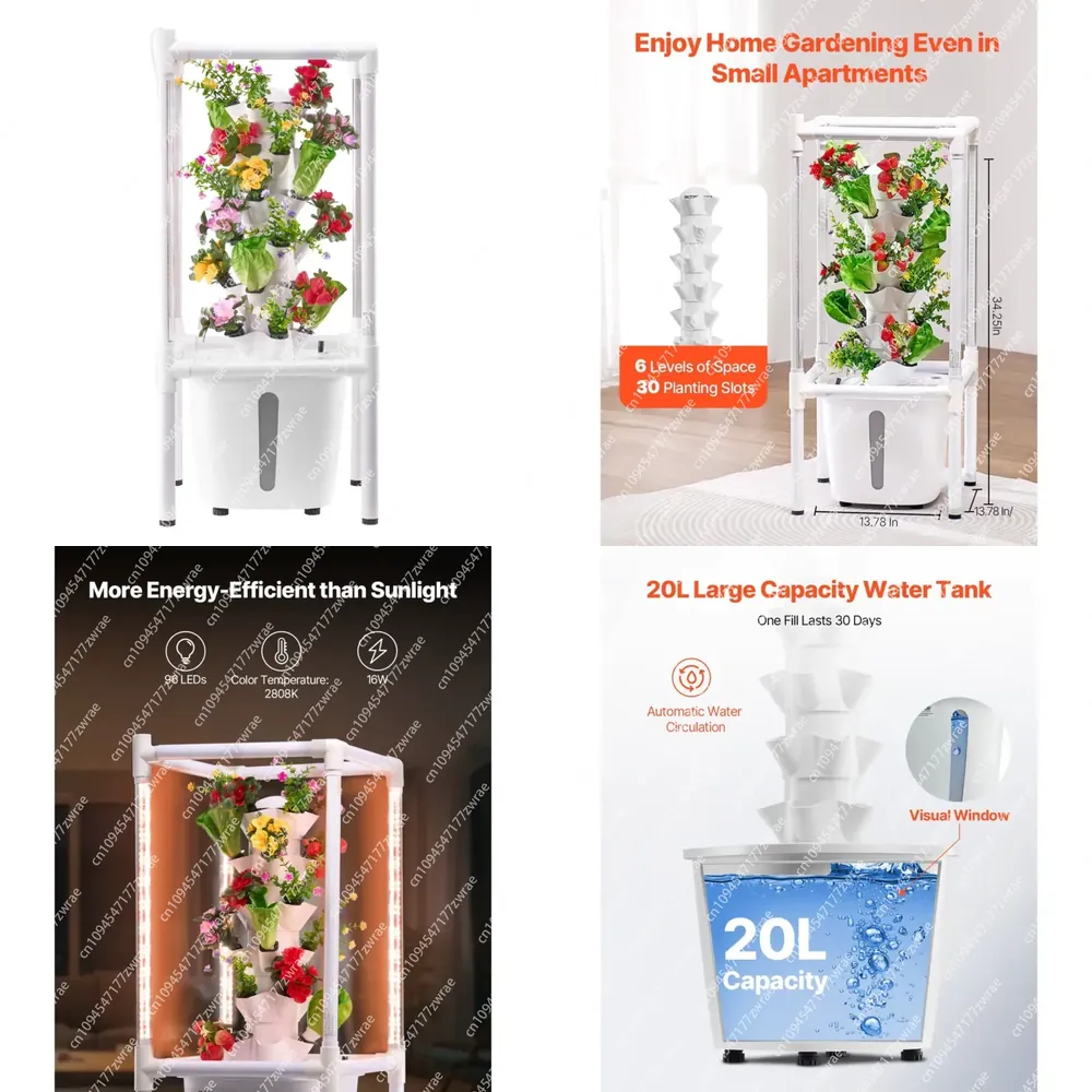 Hydroponic Grow Pod - برج زراعة مائية عمودي بـ 6
