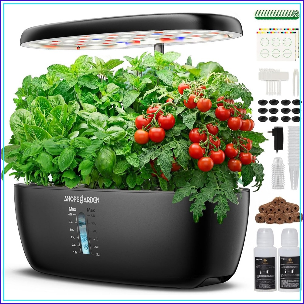 Indoor Garden Kit - حديقة زراعة مائية بـ 12 وحدة
