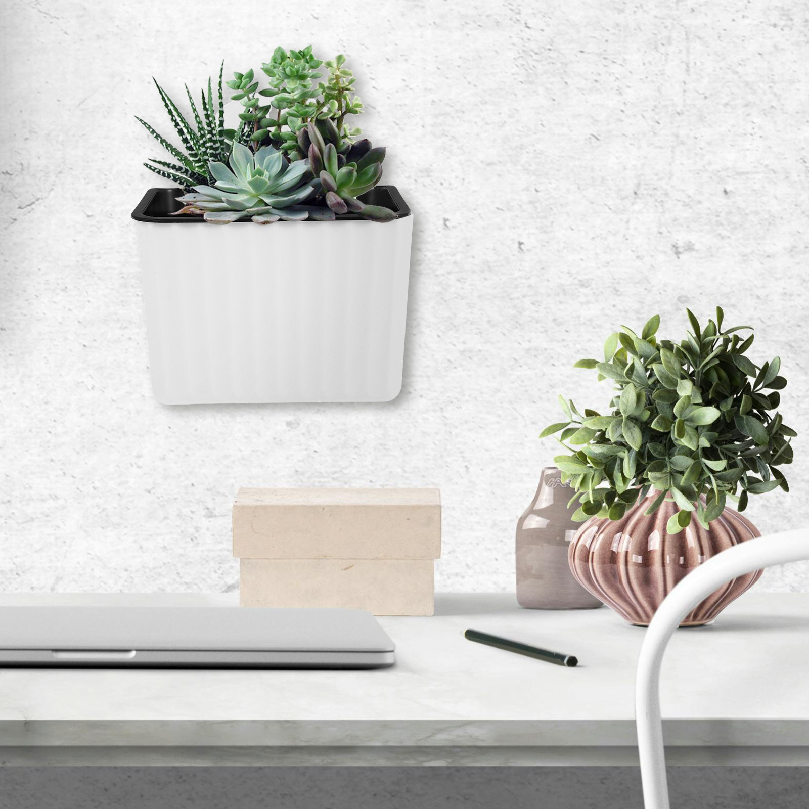 Self Watering Planter - قطعتان من أواني الزهور المعلقة على