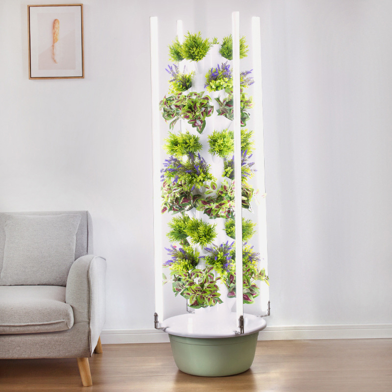 Hydroponic Tower - مع Led تنمو ضوء شجرة الفضاء