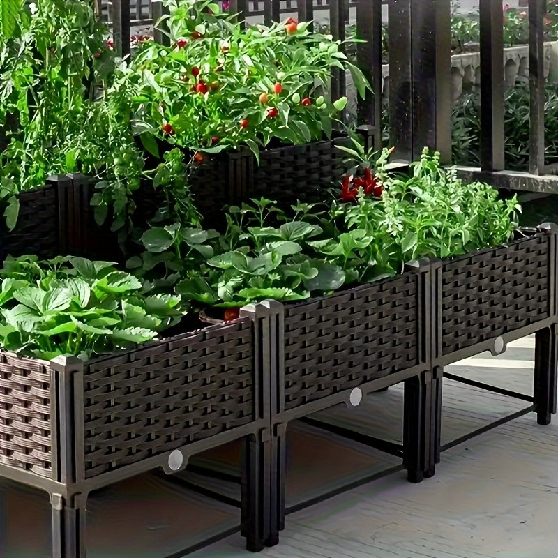 Self Watering Planter - حوض زراعة مرتفع للحديقة، صندوق زراعة