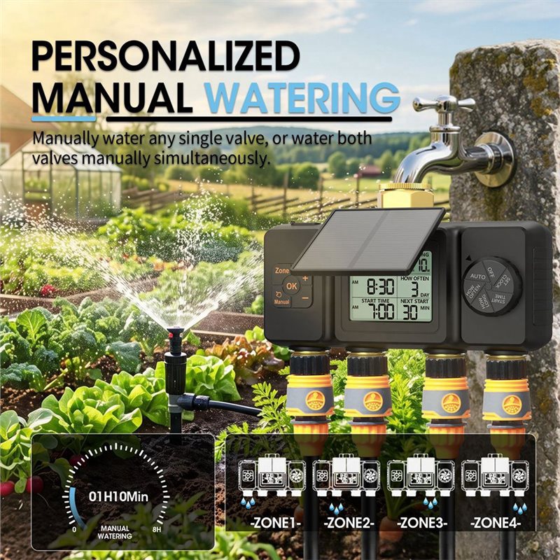 جهاز تحكم بالري الشمسي من ABYN - مراجعة Smart Garden System وسعره