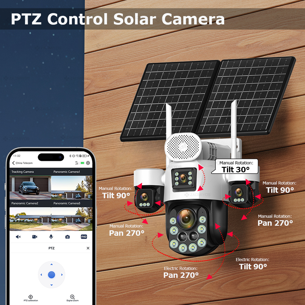 4 عدسات خارجية 360 درجة °   كا - مراجعة Garden Camera وسعره