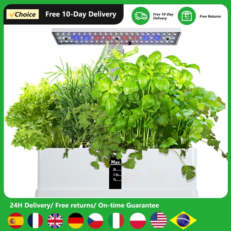 نظام زراعة مائية ذكي بـ 9 وحدا - مراجعة Hydroponic Grow Pod وسعره