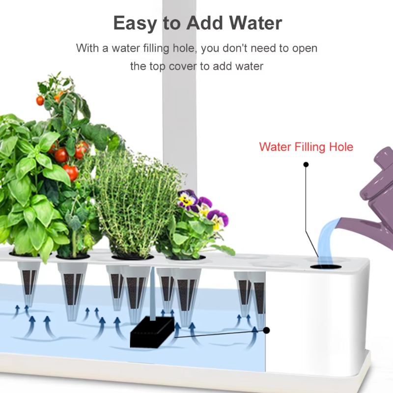 نظام زراعة مائية ذكي بـ 9 وحدا - مراجعة Hydroponic Grow Pod وسعره