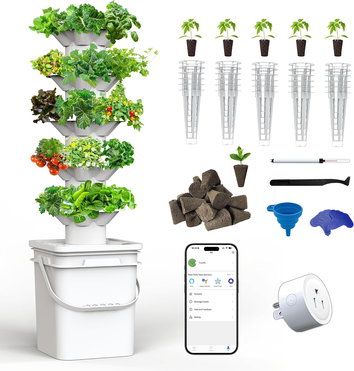 نظام زراعة مائية مكون من 5 طبق - مراجعة Indoor Garden Kit وسعره