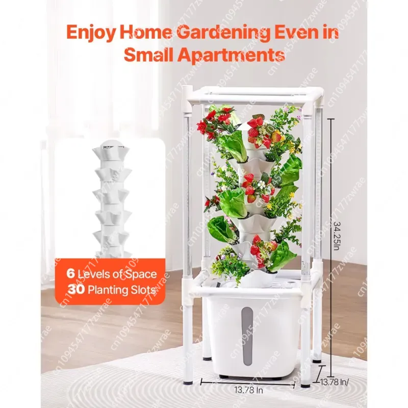 برج زراعة مائية عمودي بـ 6 طبق - مراجعة Hydroponic Grow Pod وسعره