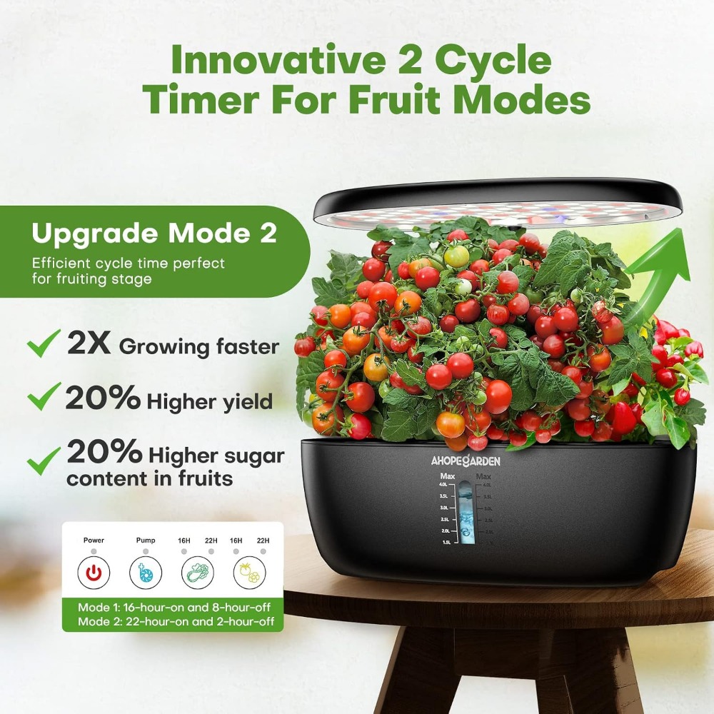 حديقة زراعة مائية بـ 12 وحدة م - مراجعة Indoor Garden Kit وسعره