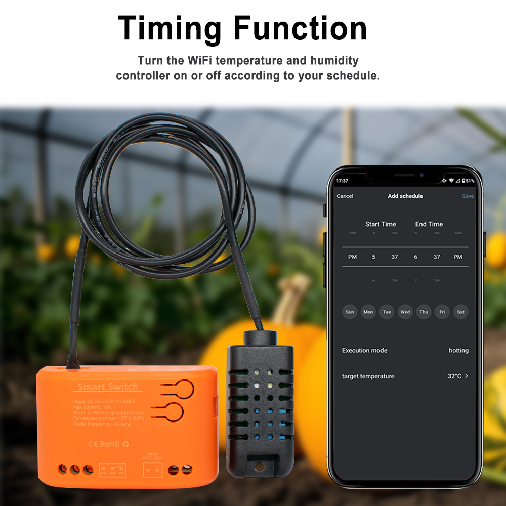 Tuya WiFi مستشعر درجة الحرارة  - مراجعة Plant Monitor وسعره