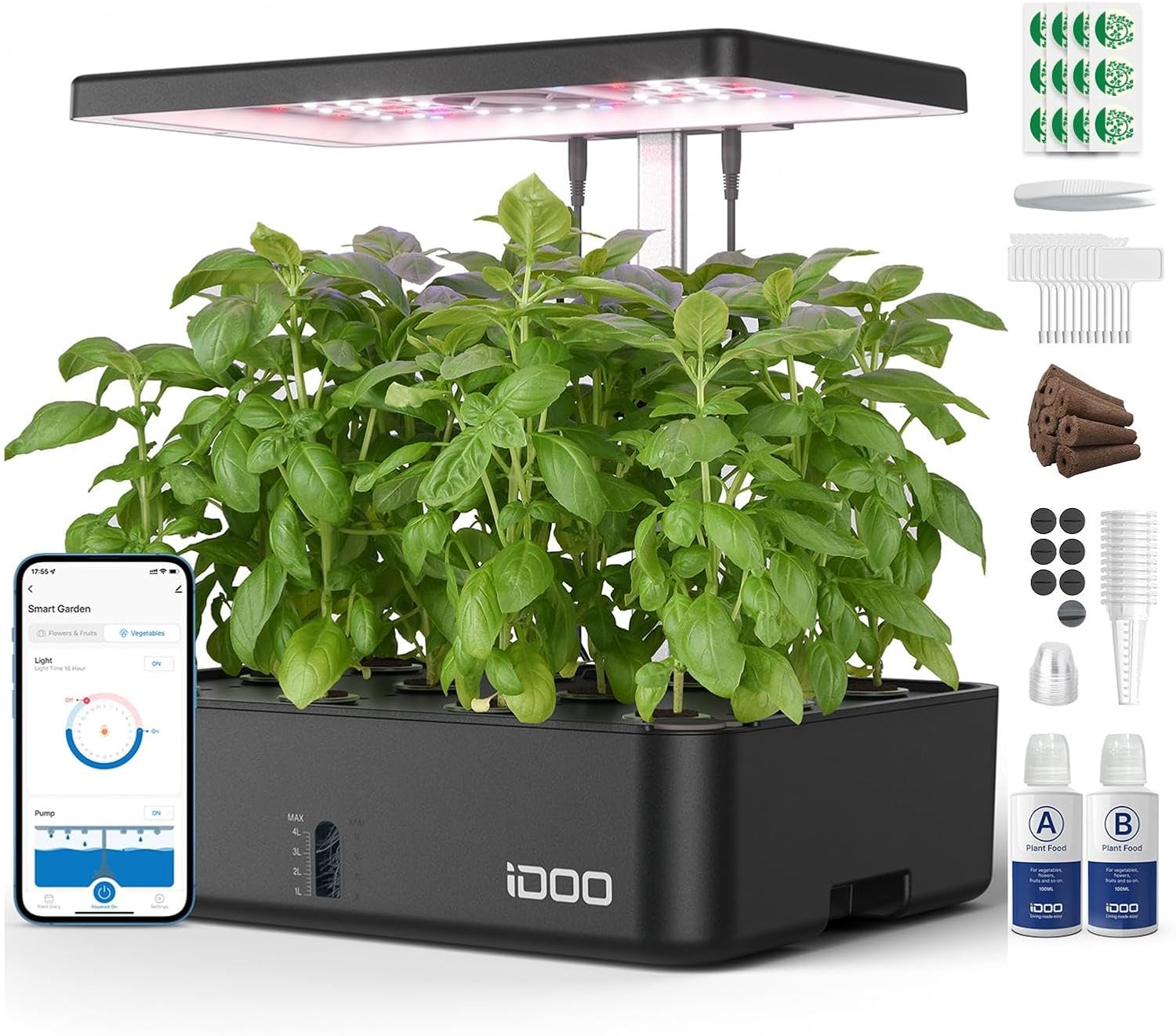 نظام زراعة مائية بـ 12 وحدة مع - مراجعة Indoor Garden Kit وسعره