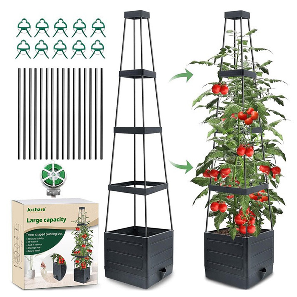 صندوق زراعة مرتفع مع شبكة تثبي - مراجعة Self Watering Planter وسعره