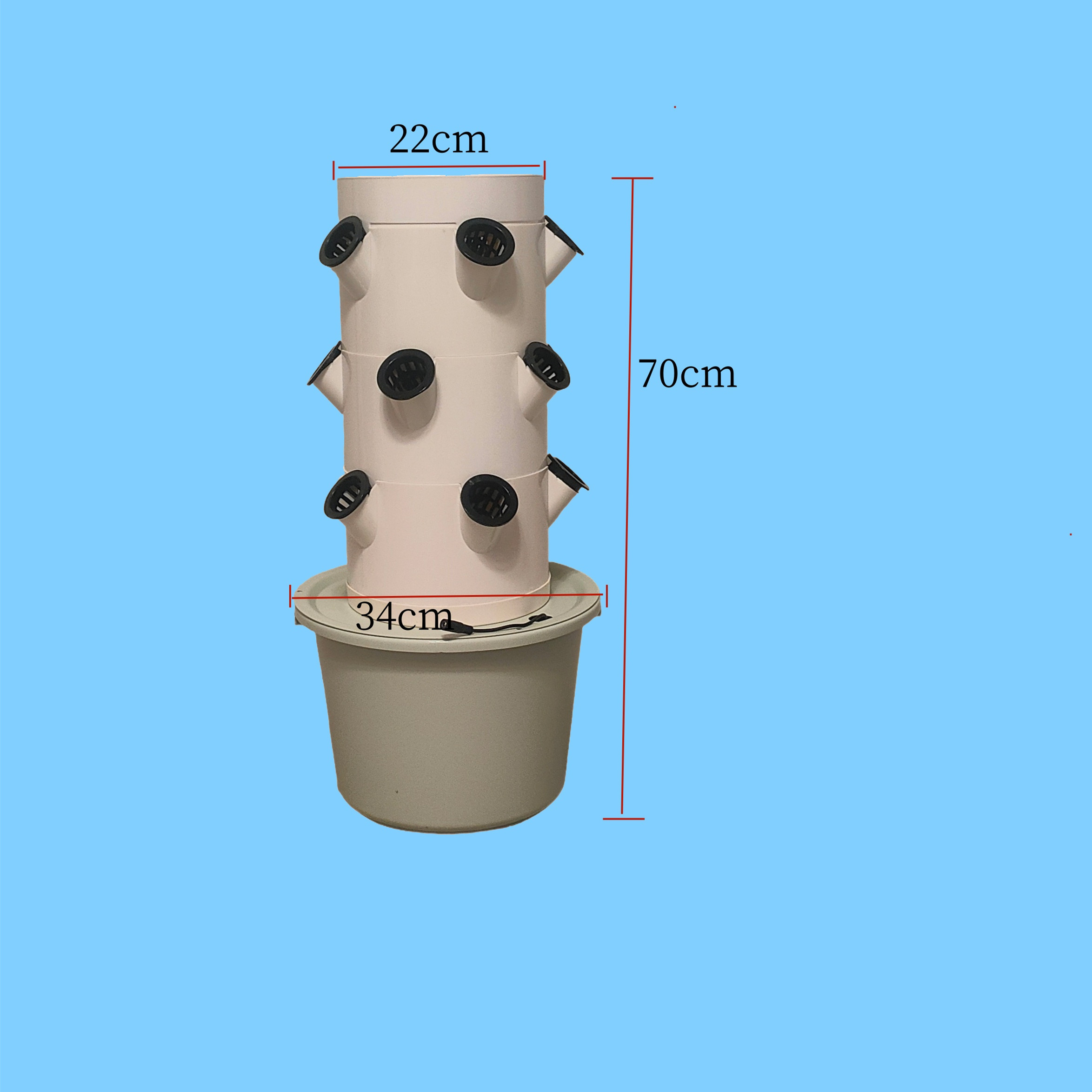 نظام زراعة مائية عمودي بثلاث ط - مراجعة Indoor Garden Kit وسعره