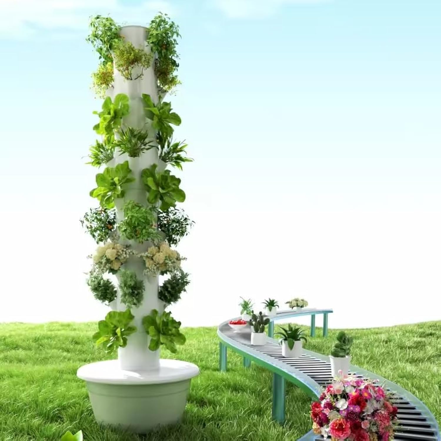 برج زراعة عمودي هيدروبوني للخض - مراجعة Hydroponic Grow Pod وسعره